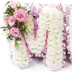 Blocked Letter Funeral Tribute